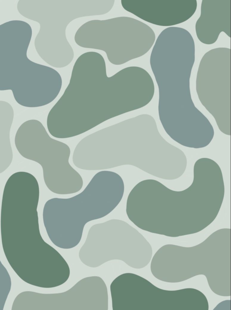 Forme organiche astratte verde salvia, 775x1038 Verticale, Telefono