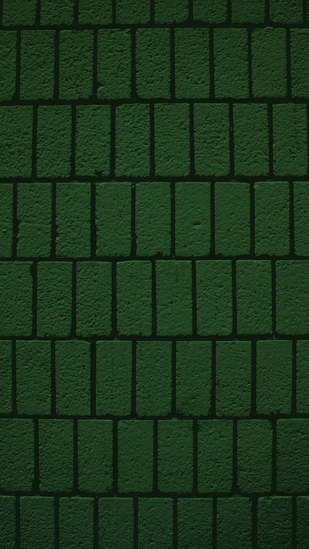 Muro di mattoni verde scuro, 1080x1920 Verticale, Telefono