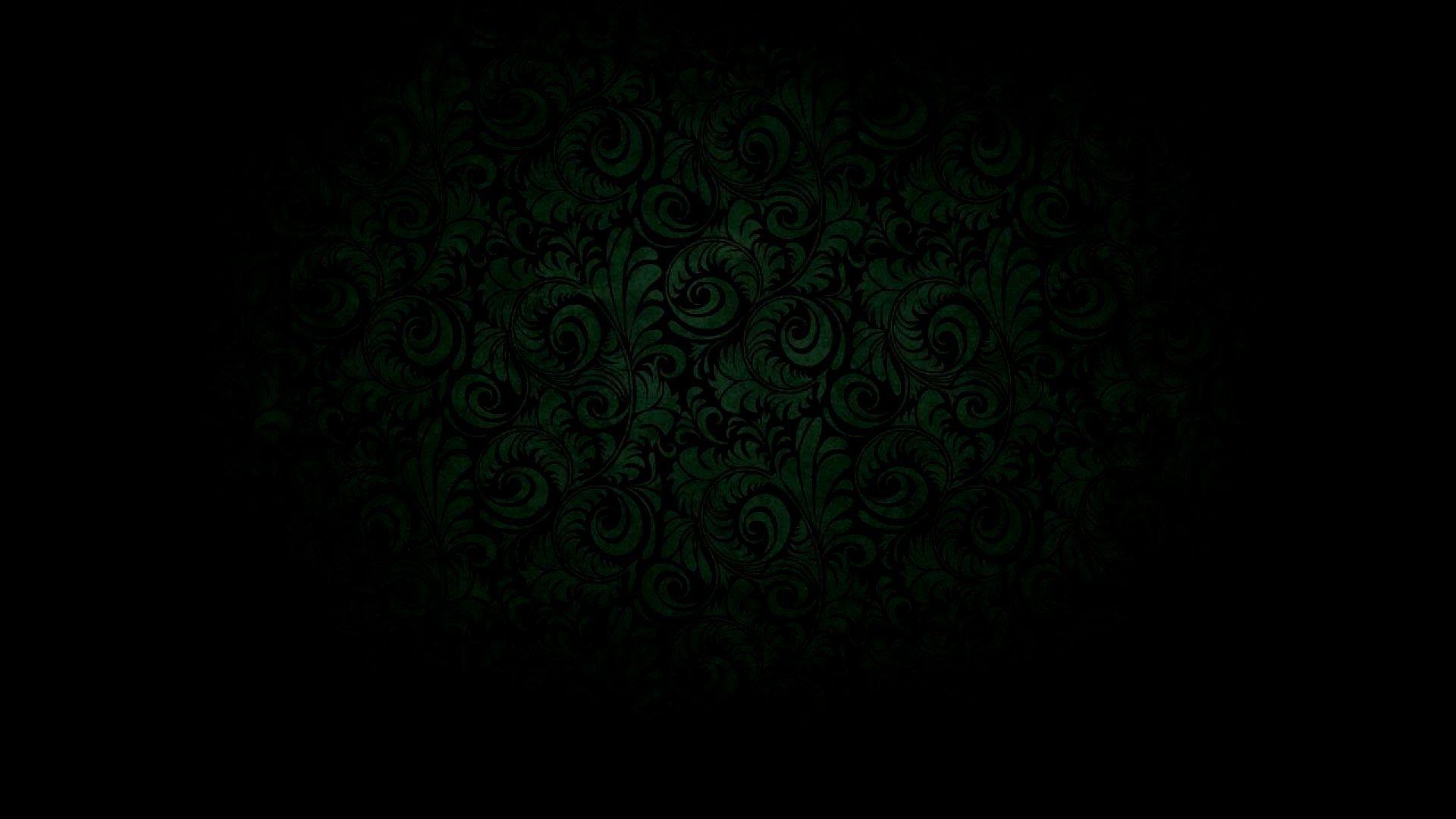 Motivo floreale verde scuro astratto, 1920x1080 Full HD, Desktop