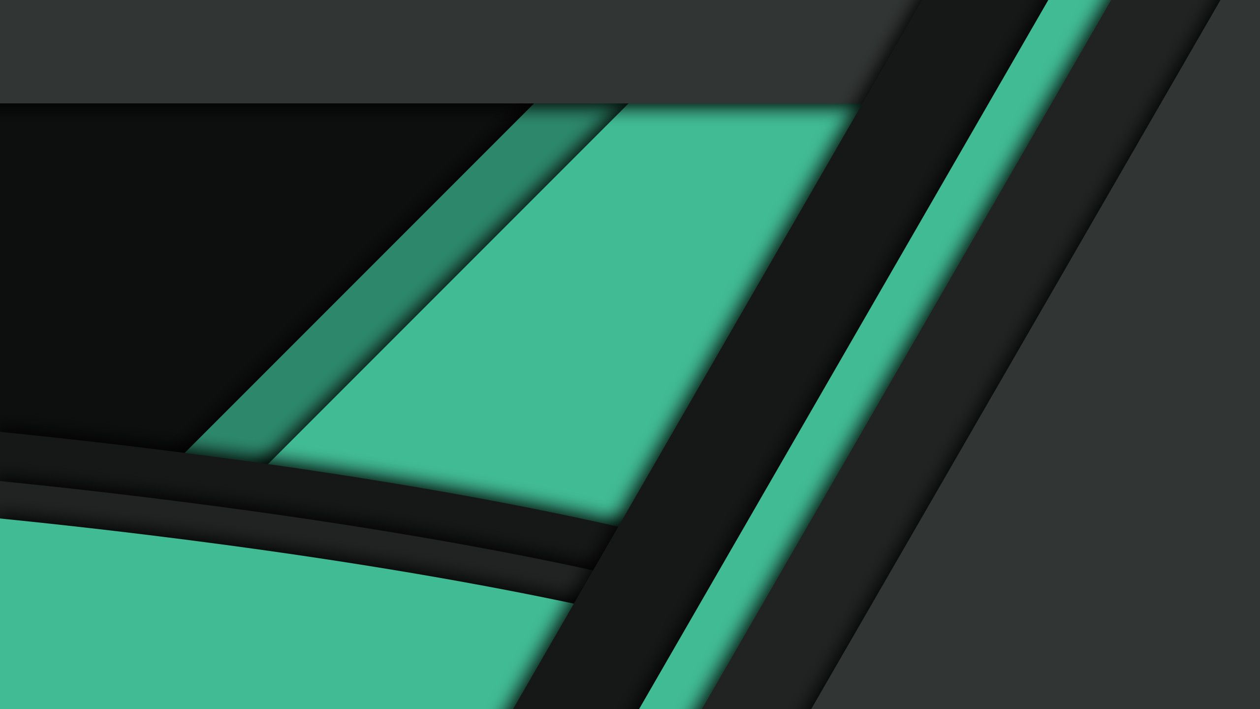Astrazione geometrica verde triangoli, 2560x1440 2K, Desktop