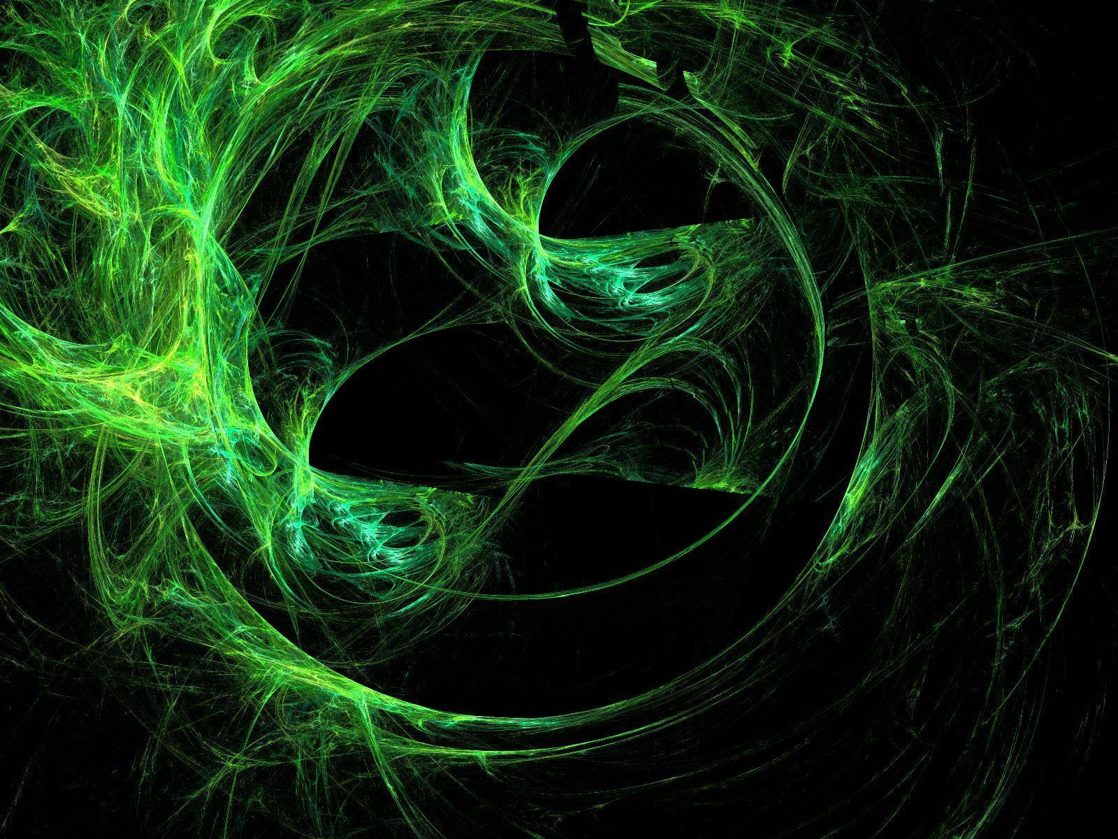 Frattale astratto verde vortice, 1600x1200 HD, Laptop