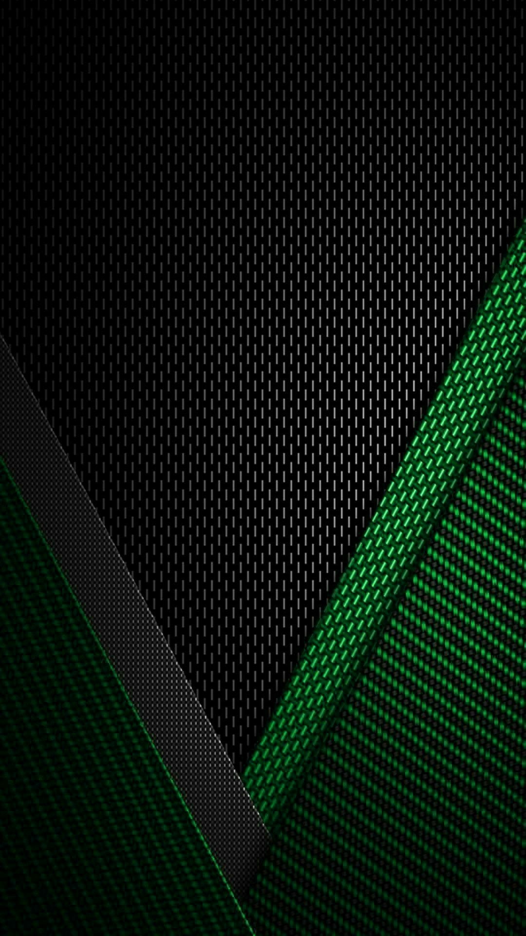 Texture fibra carbonio verde nero, 1080x1920 Verticale, Samsung Galaxy