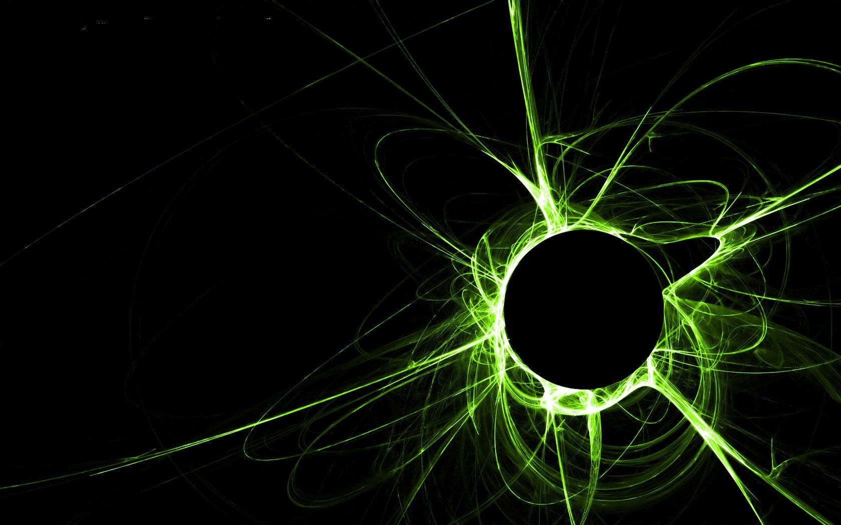 Vortice astratto verde fluorescente, 1680x1050 900p, PC