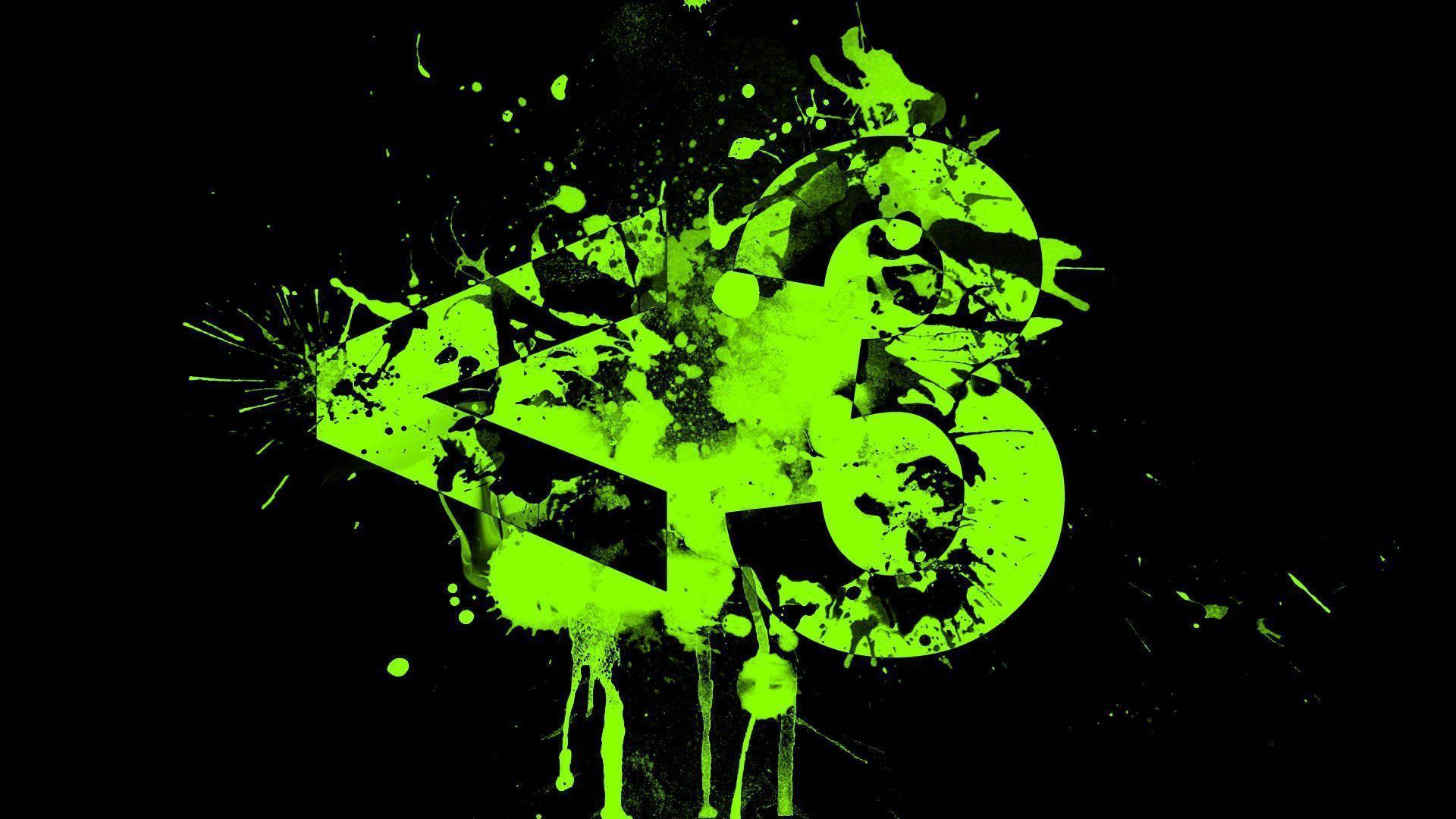 Schizzi vernice verde astratti, 1920x1080 Full HD 1080p, Desktop
