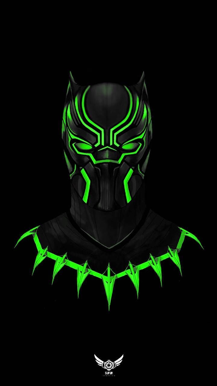 Black Panther verde neon, 720x1280 Verticale, POCO