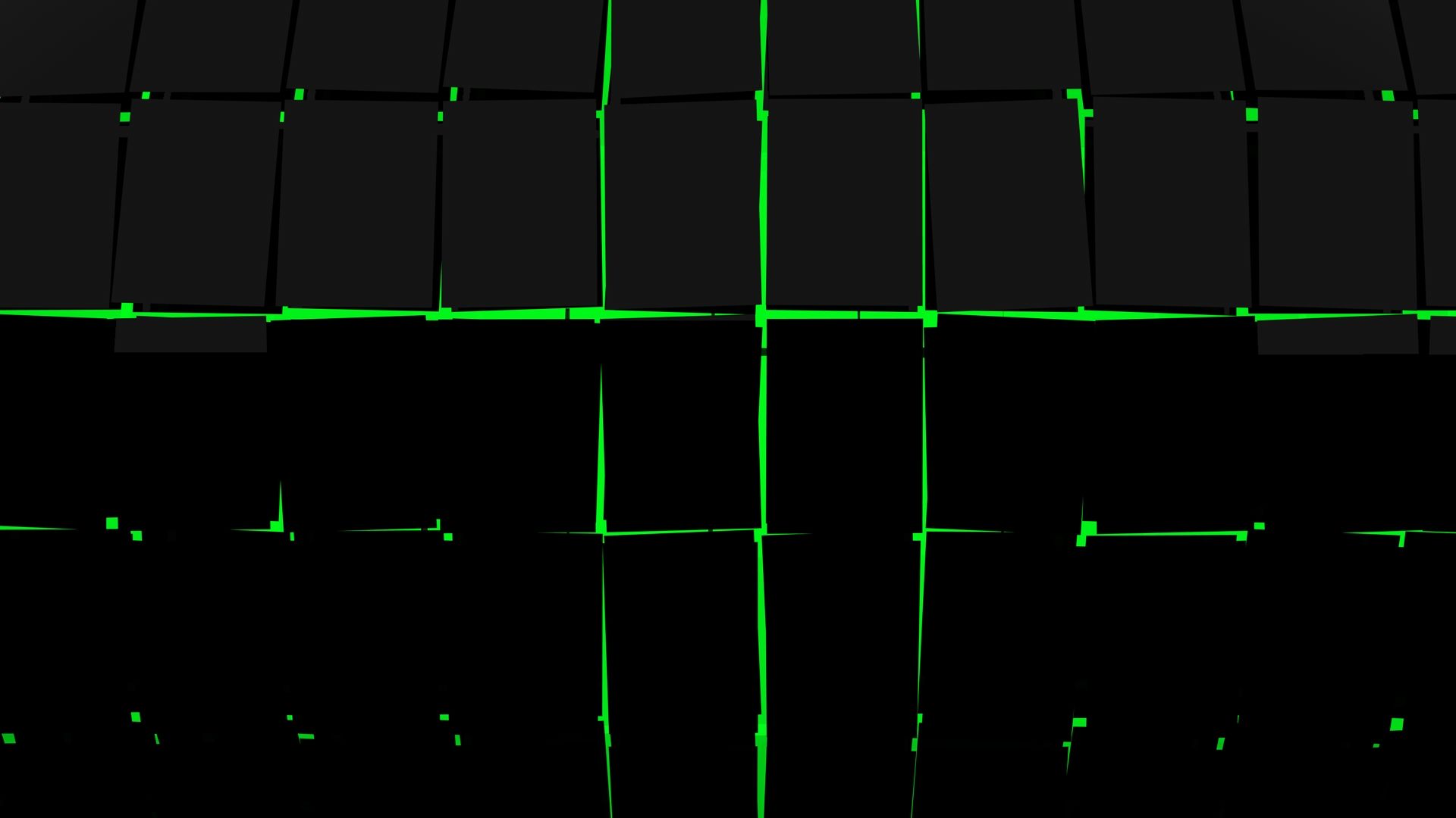 Griglia 3D nera e verde, 1920x1080 Full HD 1080p, PC
