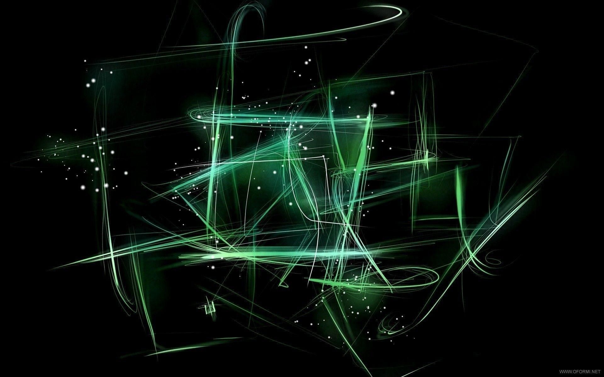 Linee astratte verdi luminose, 1920x1200 Full HD+, iMac
