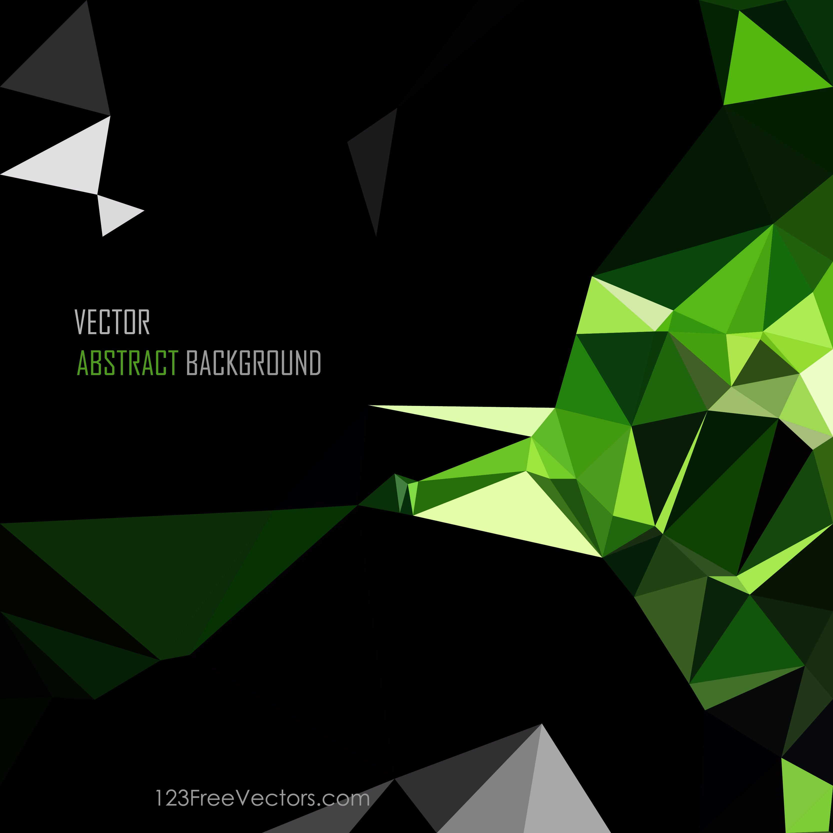 Sfondo geometrico verde e nero, 3333x3333 2K, Laptop