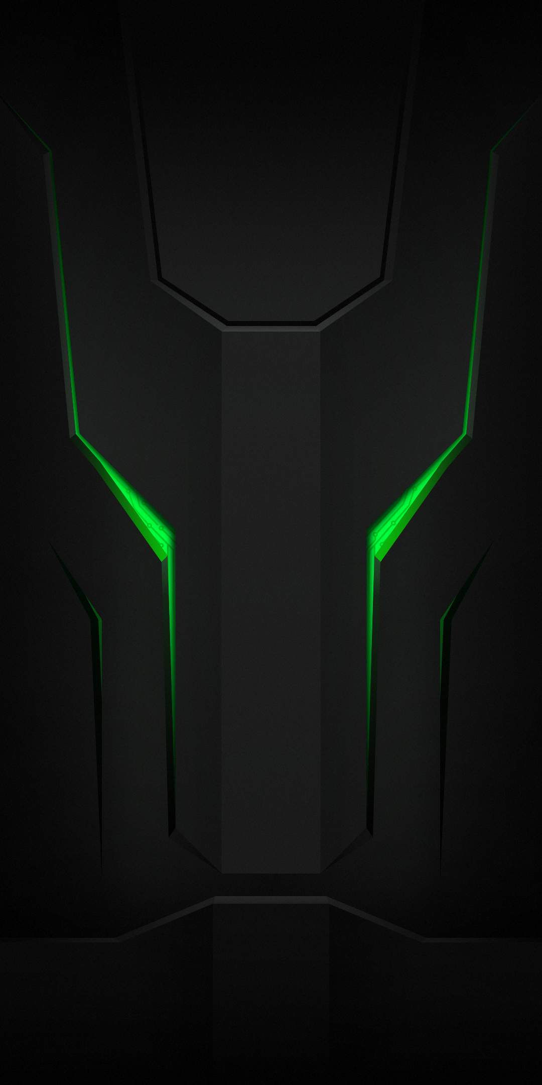 Black Shark logo verde, 1080x2160 Verticale, Mobile