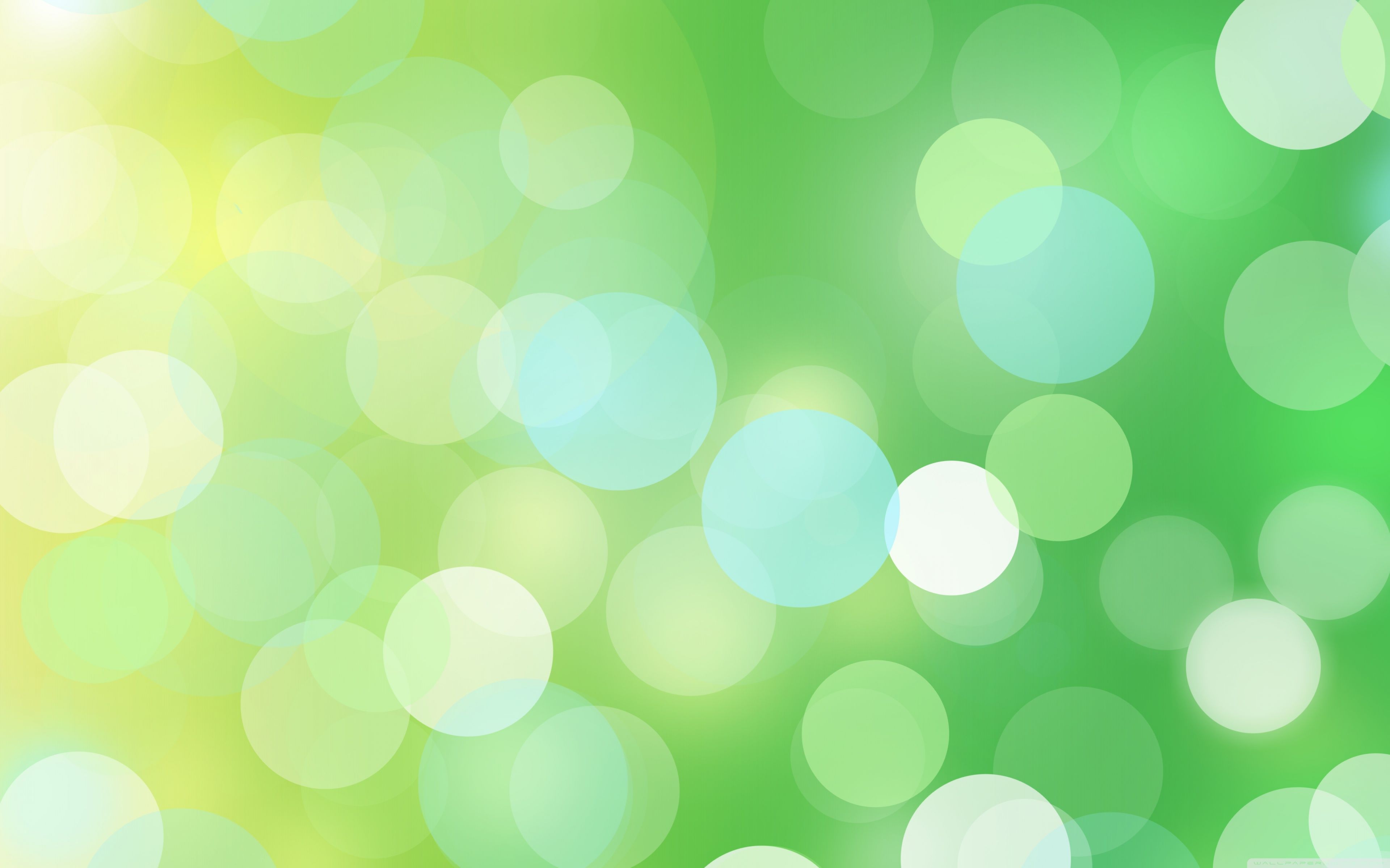 Sfondo verde bokeh luminoso, 3840x2400 4K Ultra HD, Monitor 4K