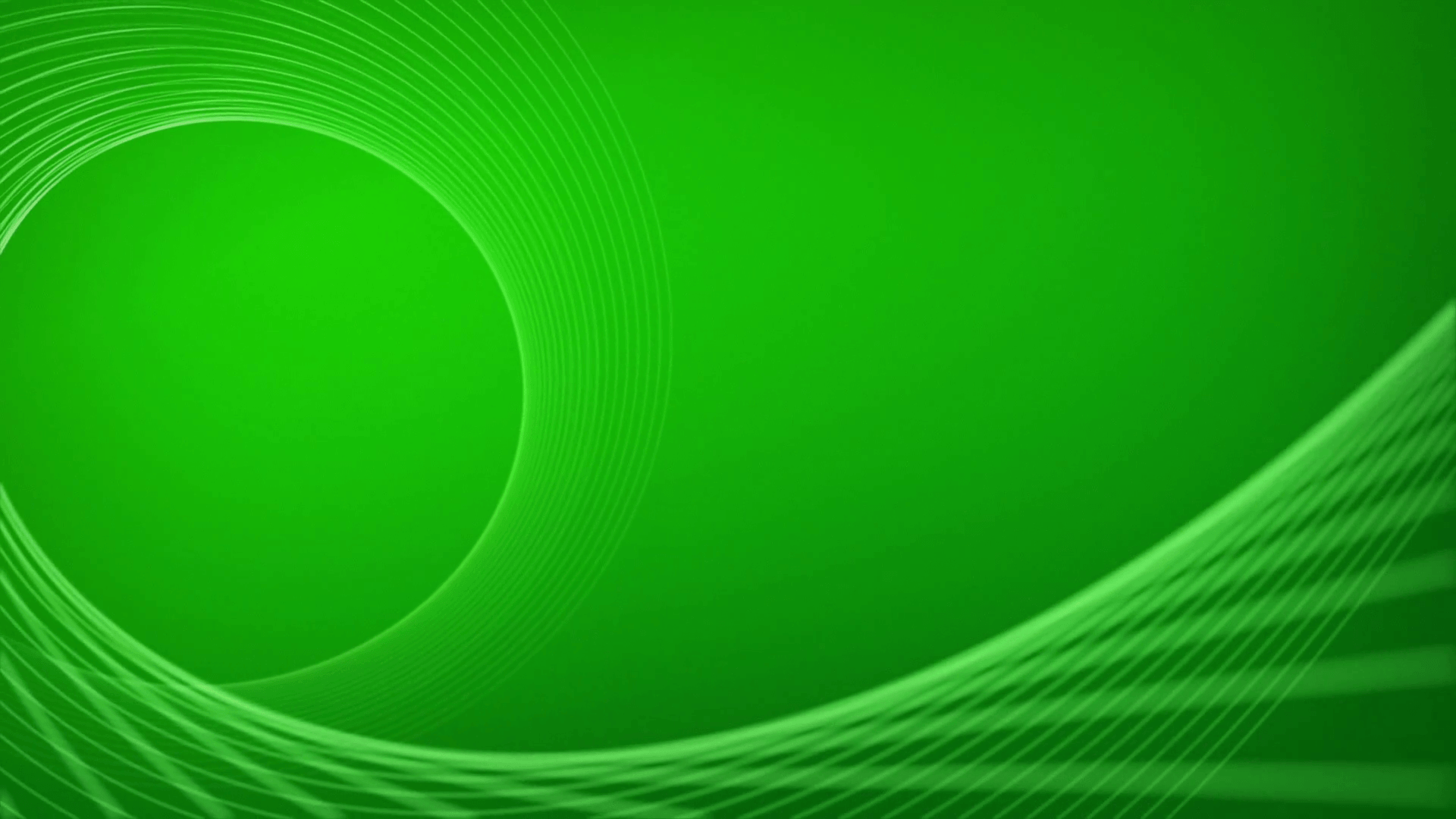 Cerchi astratti verdi curve, 1920x1080 Full HD, Laptop