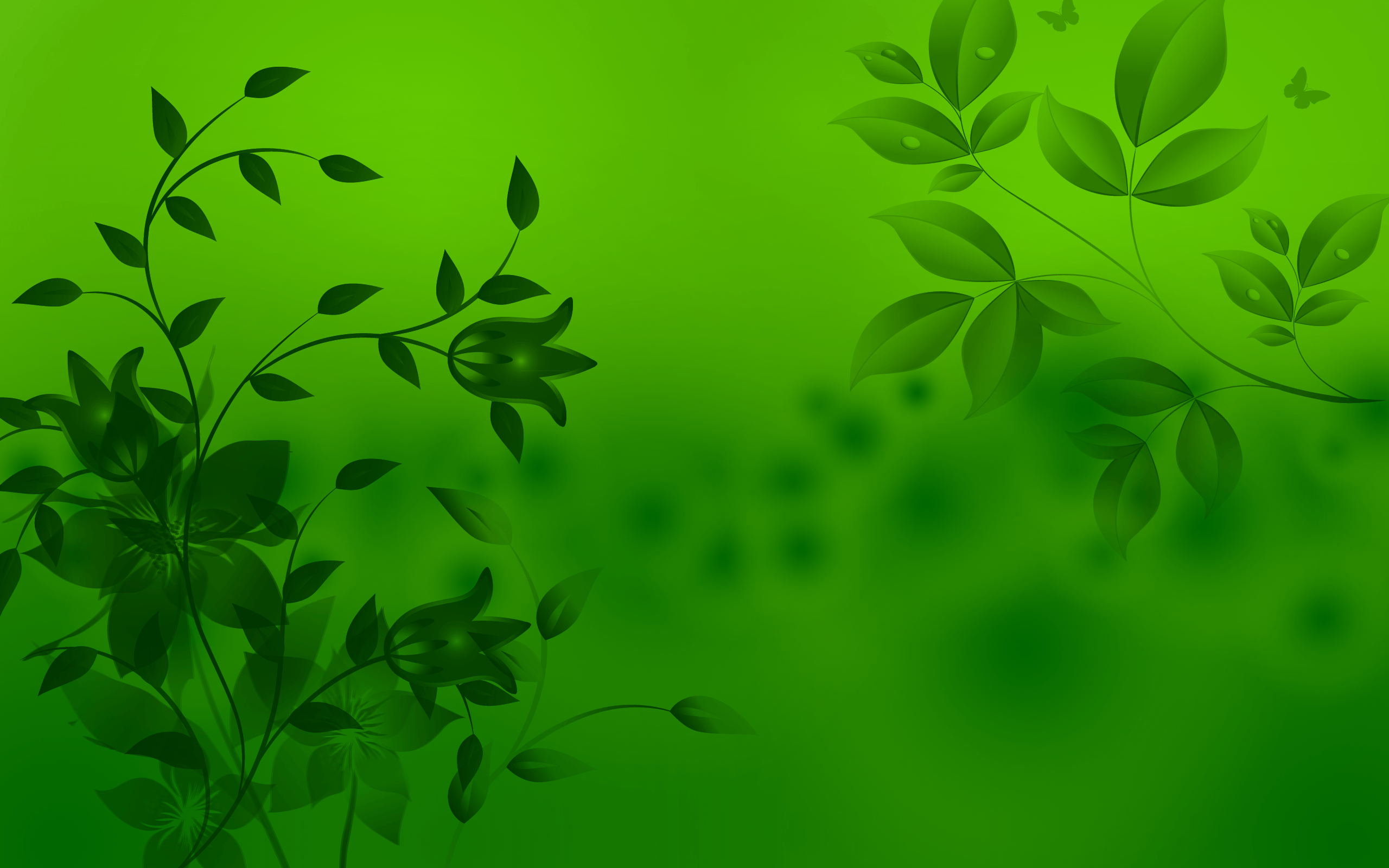 Foglie verdi astratte, 2560x1600 2K, PC