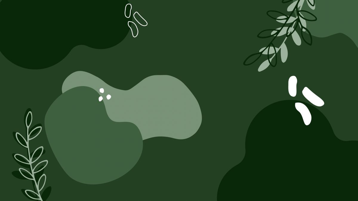 Forme astratte foglie verde salvia, 1200x675 HD, PC Desktop