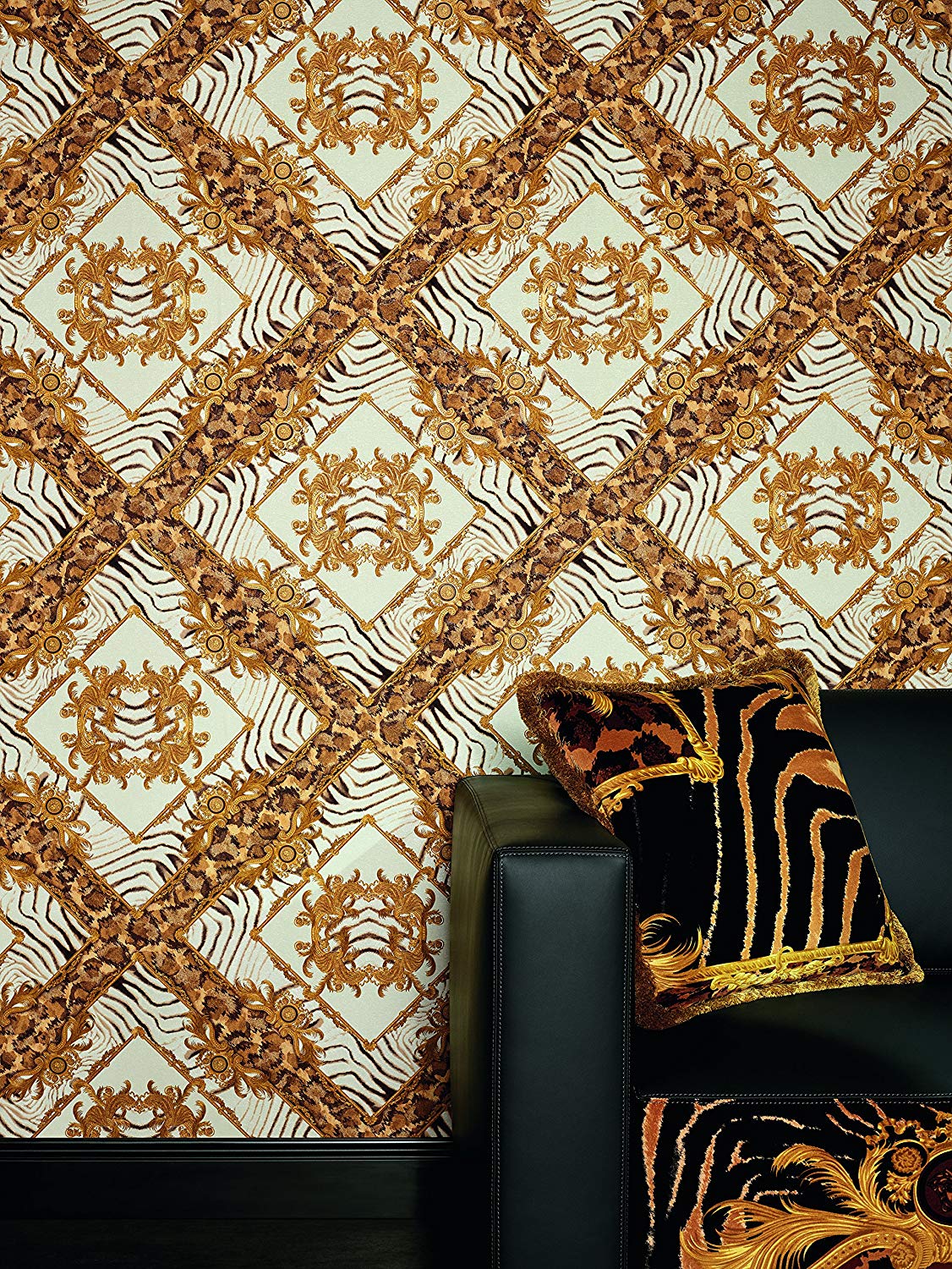 Motivo barocco Versace oro, 1126x1500 Verticale, Telefono