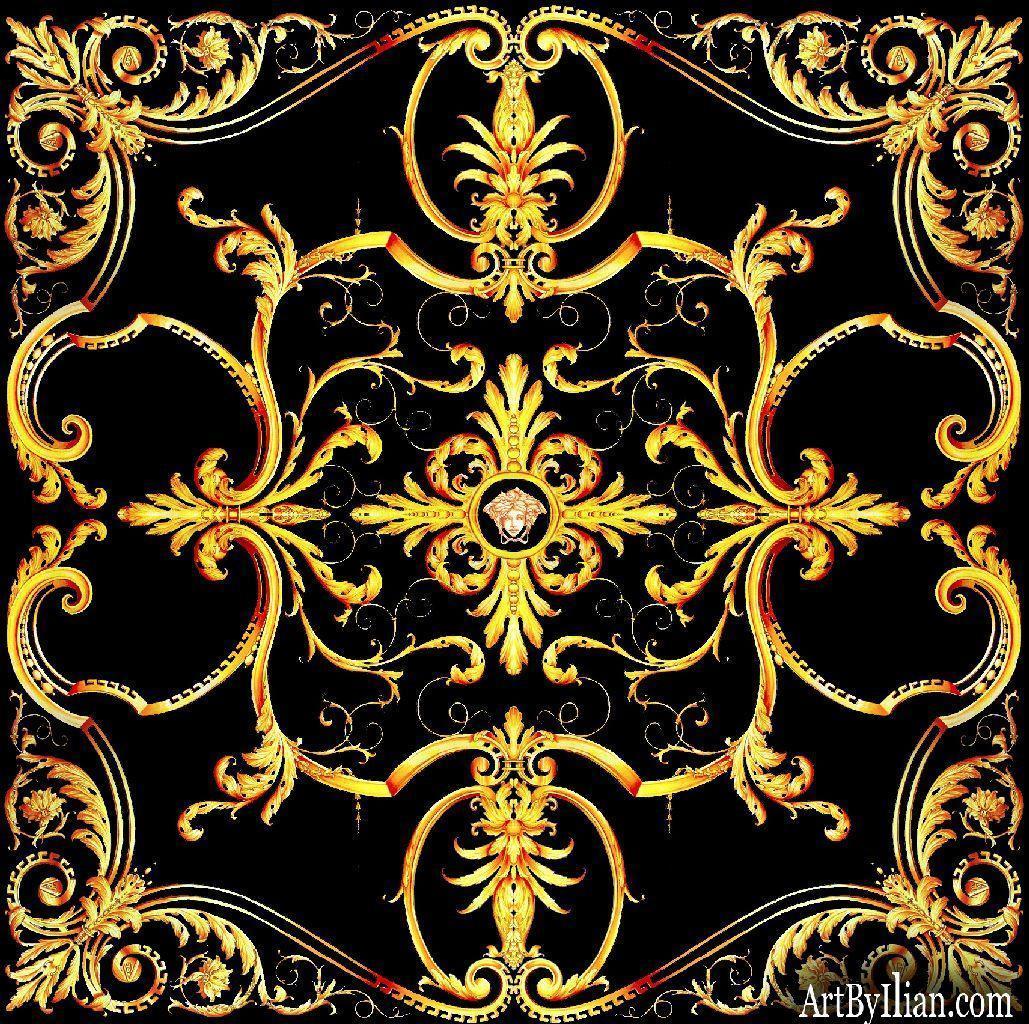 Motivo barocco oro Versace, 1029x1024 HD, PC