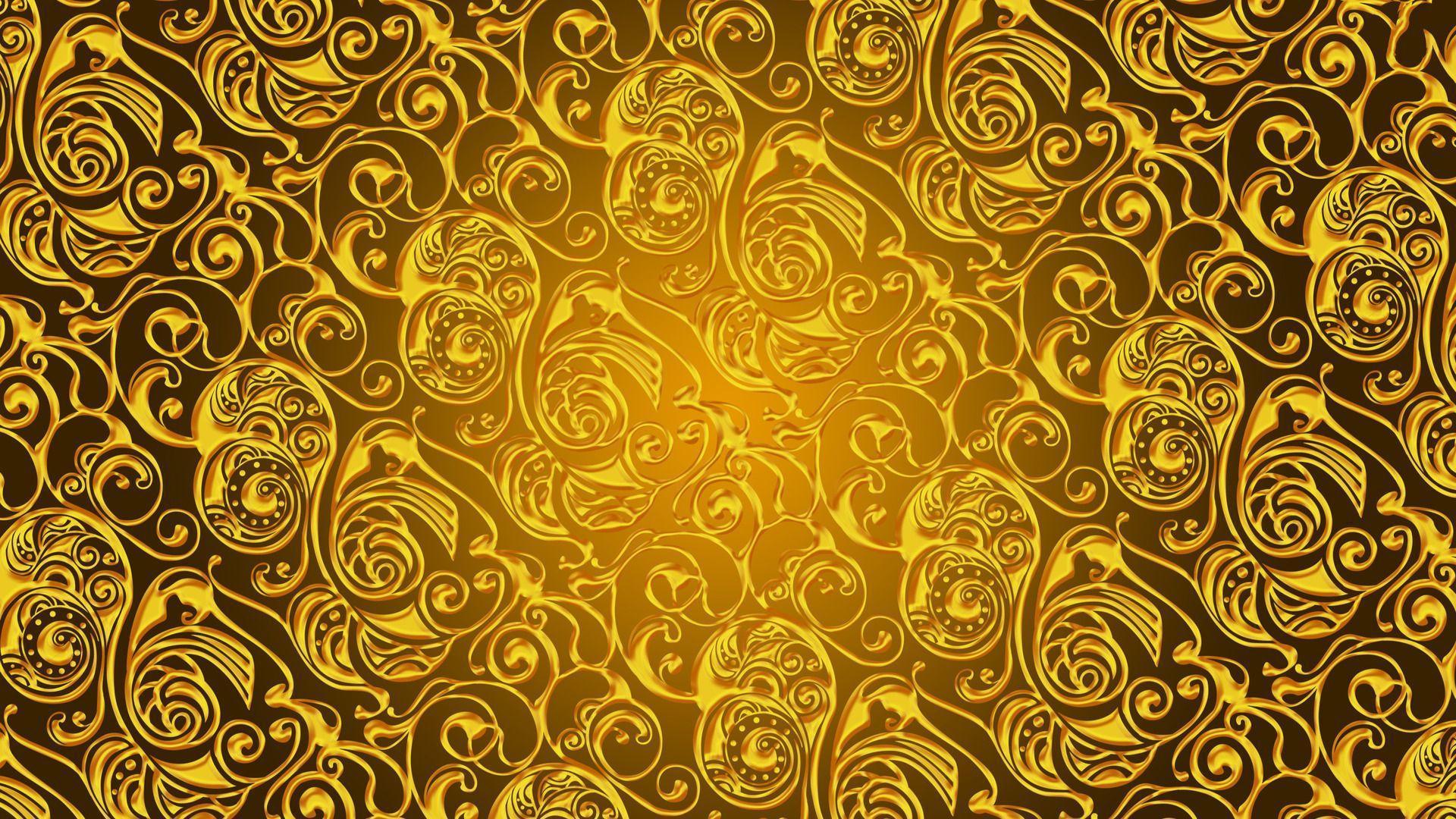 Motivo barocco dorato Versace, 1920x1080 Full HD, Desktop