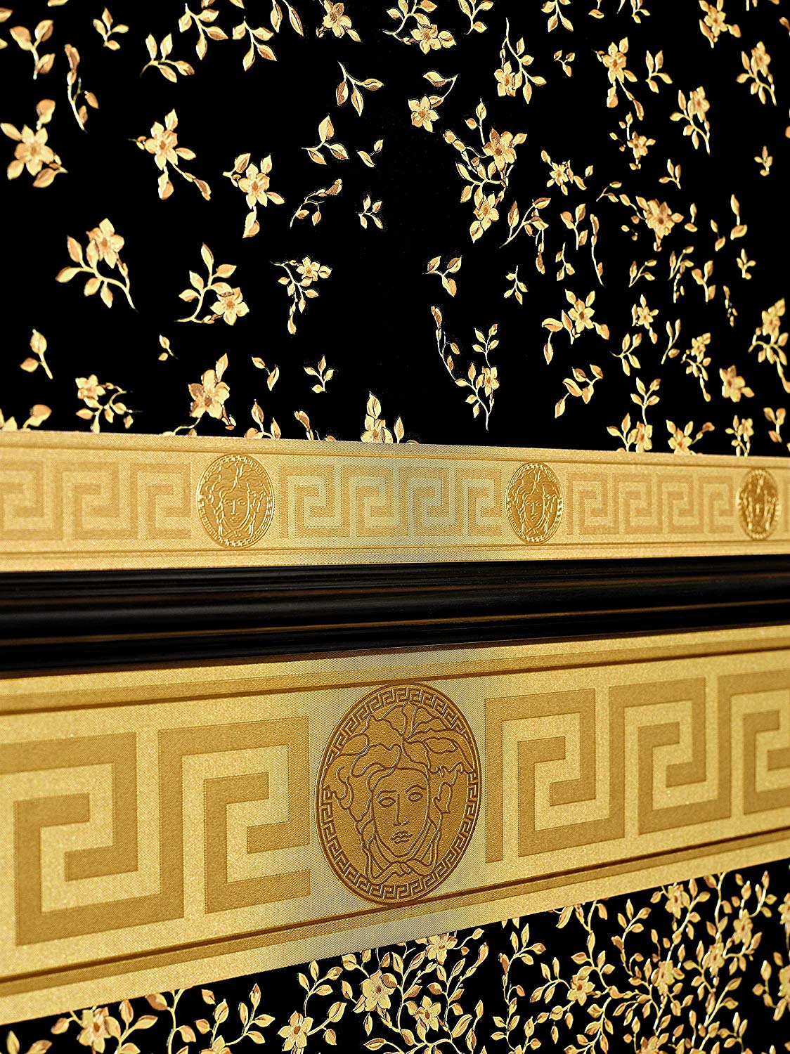 Motivo Versace oro nero, 1124x1500 Verticale, Android