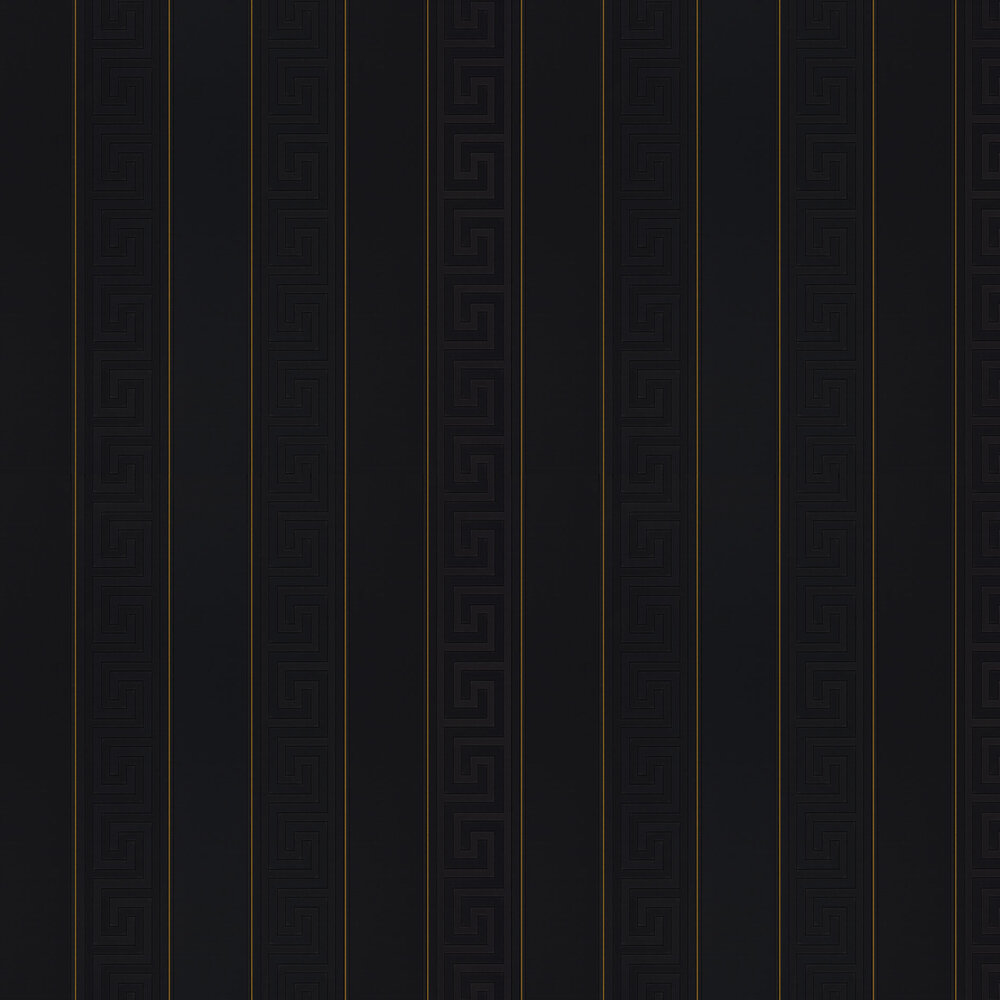 Strisce dorate su nero Versace, 1000x1000 HD, Desktop