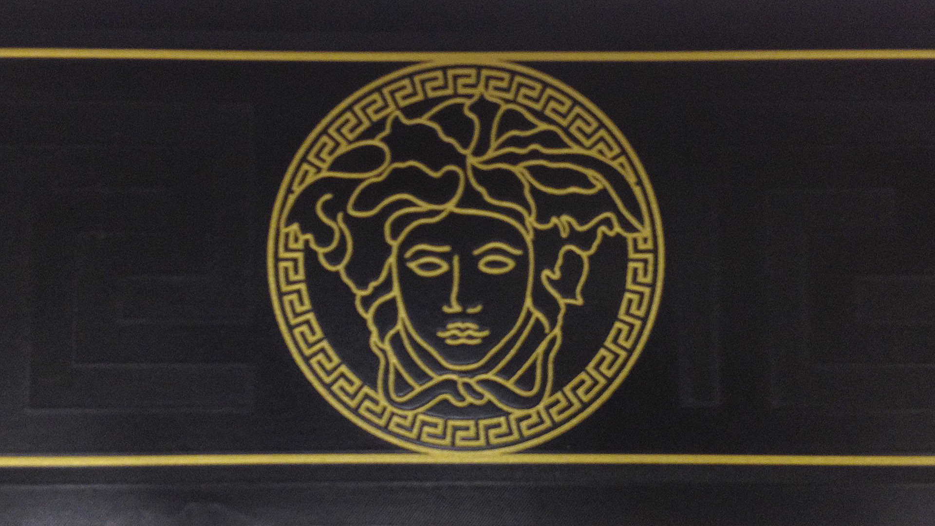Logo Medusa Versace oro nero, 1920x1080 1080p, Laptop