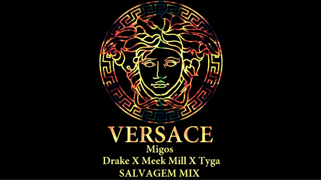 Logo Versace testa Medusa dorata, 1920x1080 1080p, PC