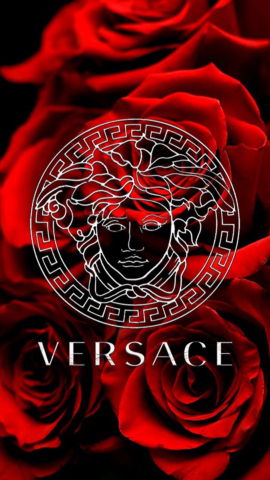 Logo Versace rose rosse, 900x1600 Verticale, Telefono