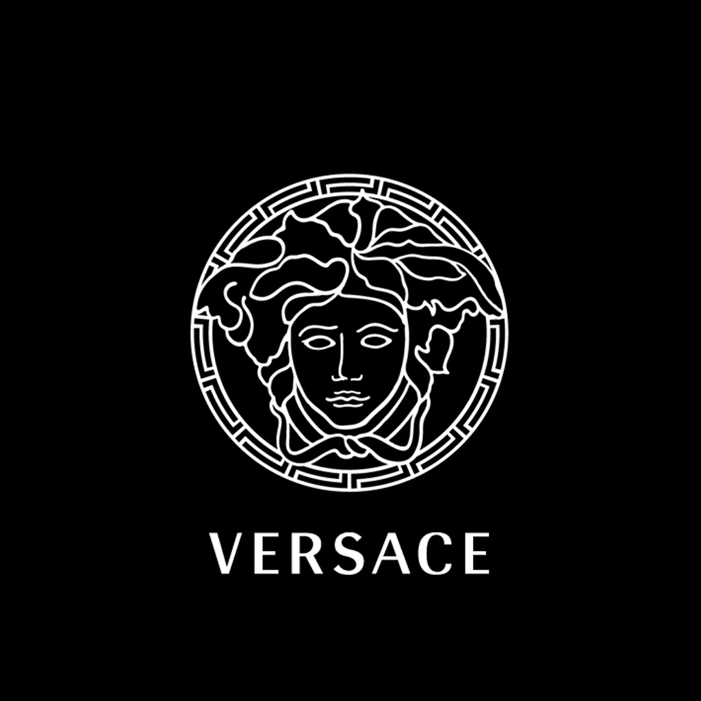 Logo Versace Medusa nero, 1024x1024 HD, Desktop