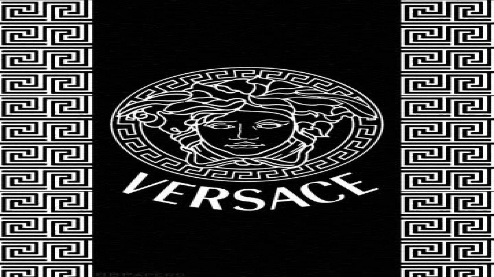 Logo Versace Medusa nero, 1600x900 HD Ready, Desktop