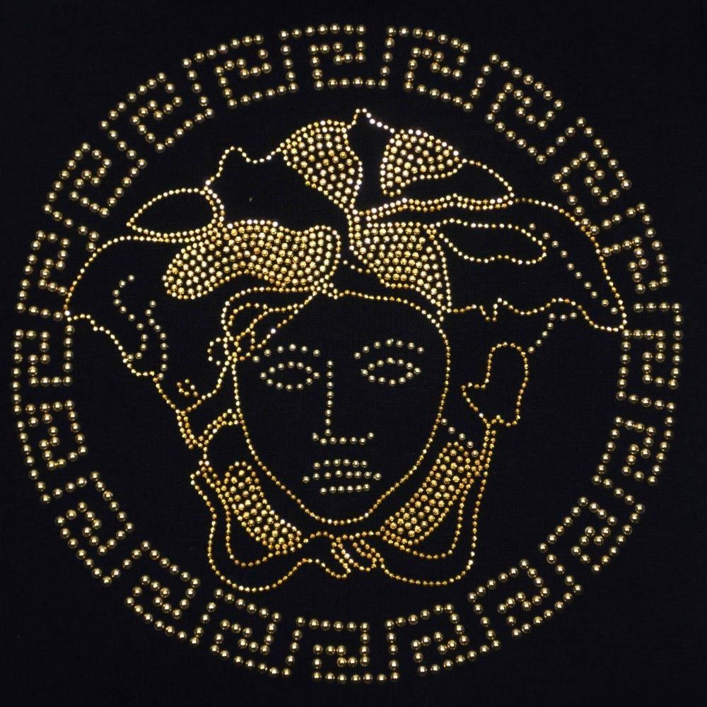 Logo Medusa Versace dorato, 1000x1000 HD, Desktop