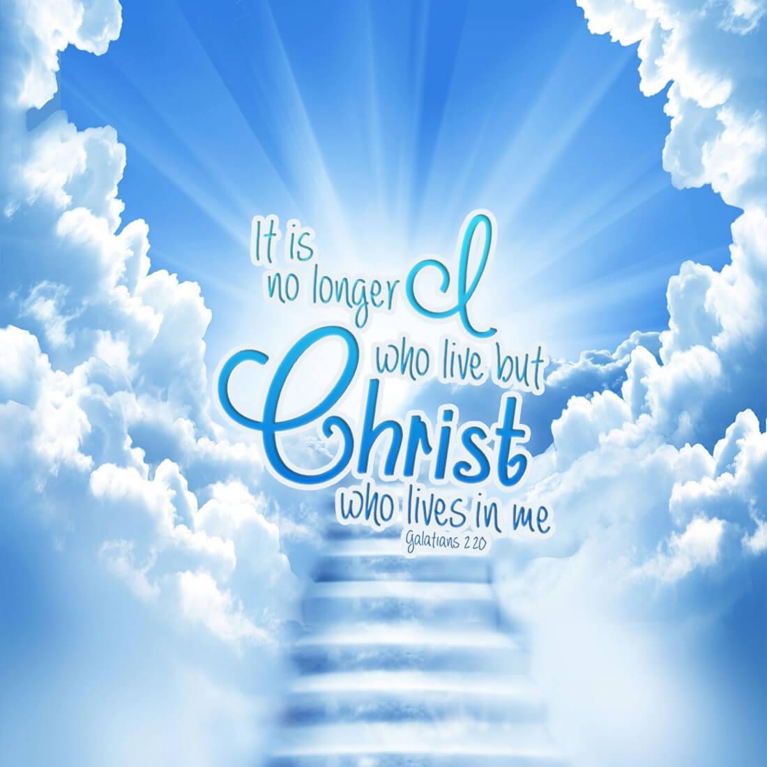 Scala verso il cielo, versetto biblico, 1100x1100 HD, PC Desktop