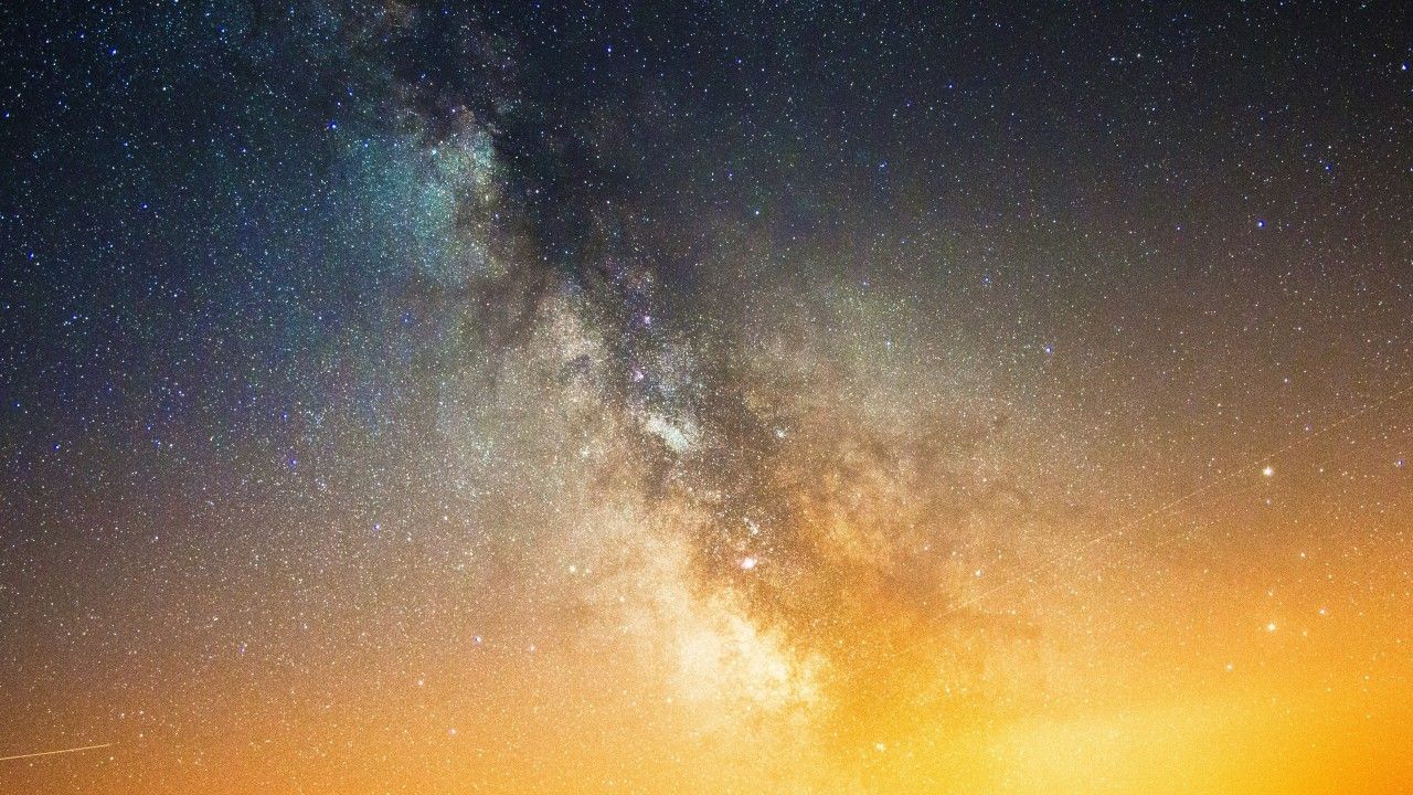 Via Lattea con stelle, 1280x720 HD, Desktop