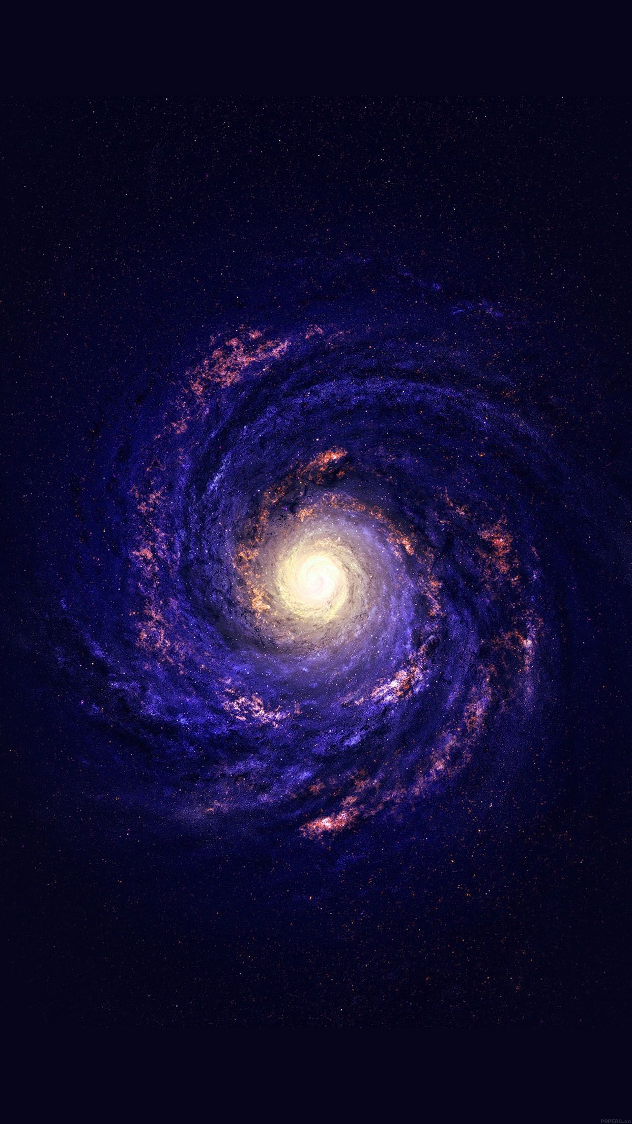 Galassia a spirale blu viola, 1242x2208 Verticale, Xiaomi