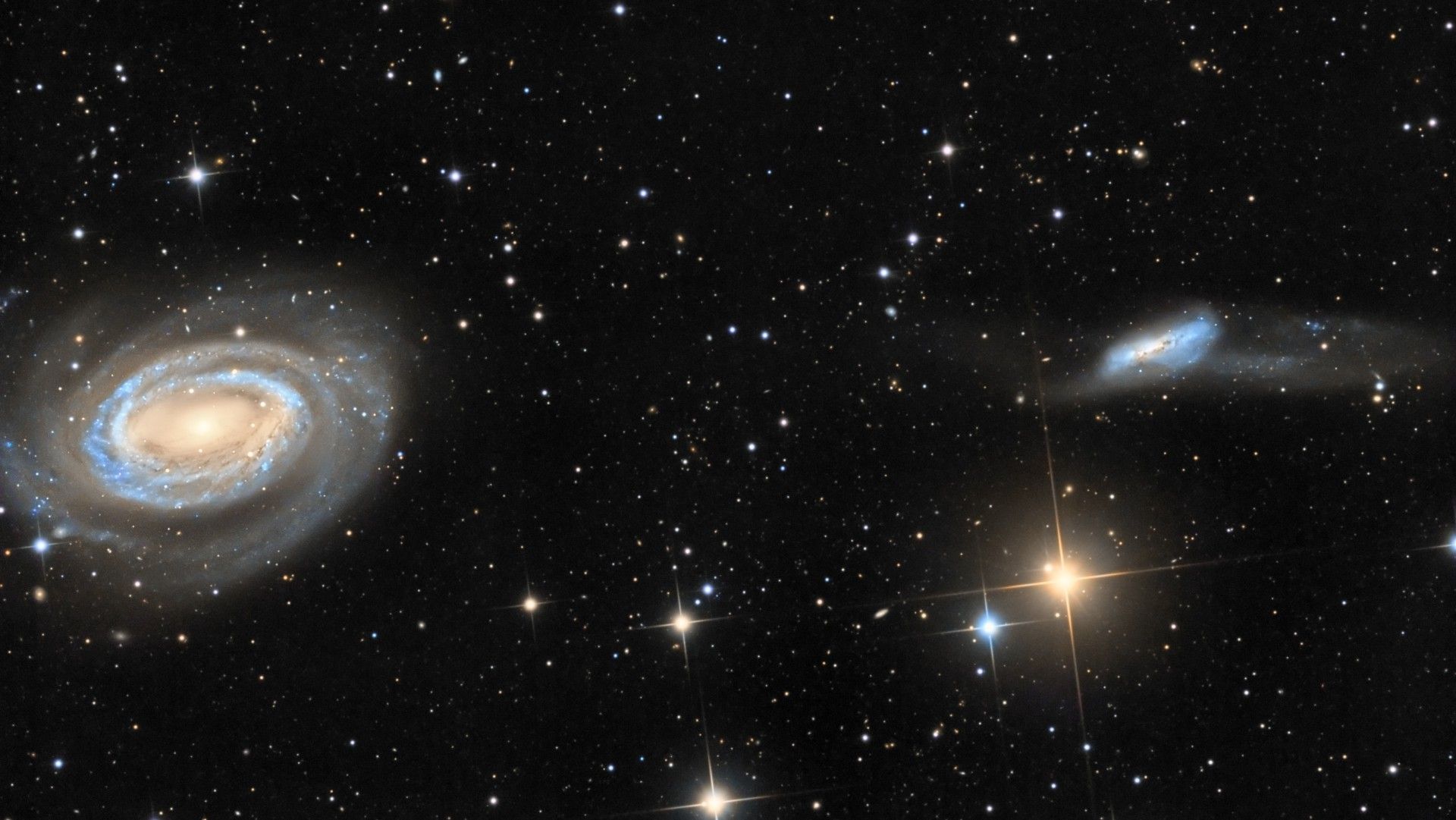 Galassie a spirale nello spazio, 1920x1081 Full HD, PC
