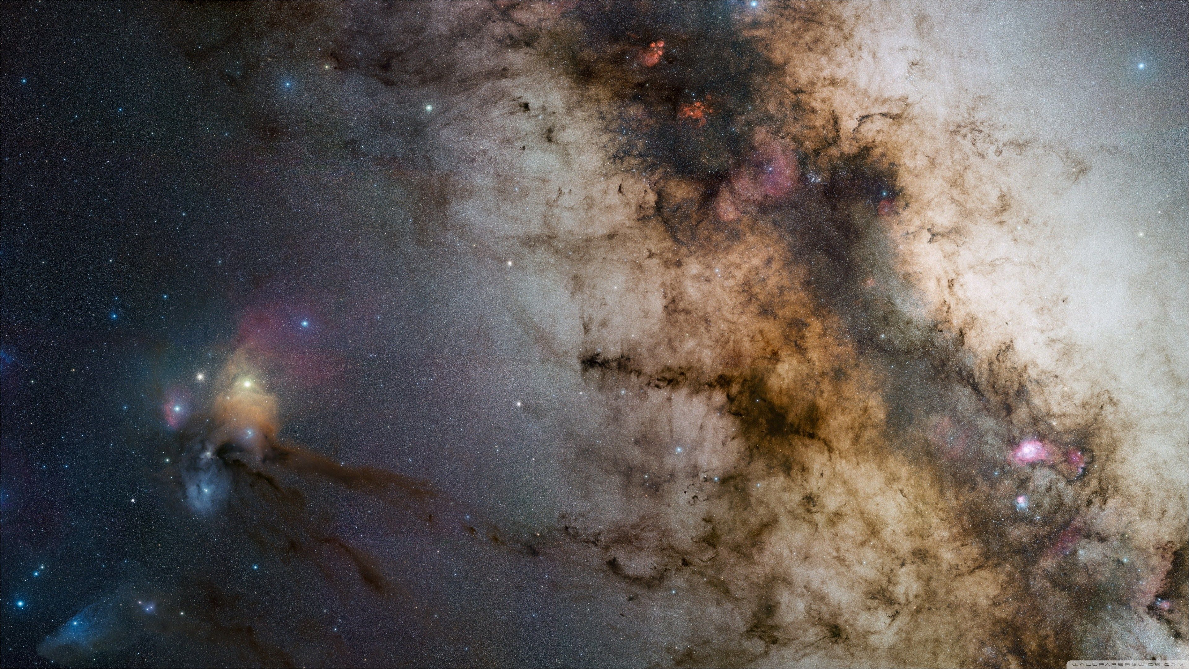 Via Lattea nebulosa colorata, 3840x2160 4K, Desktop 4K