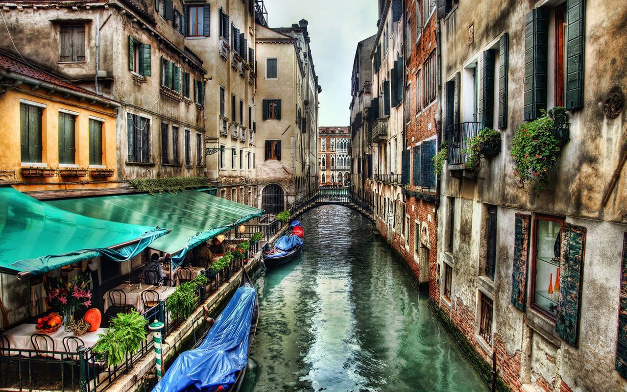 Canale di Venezia, Italia, 1280x800 720p, PC