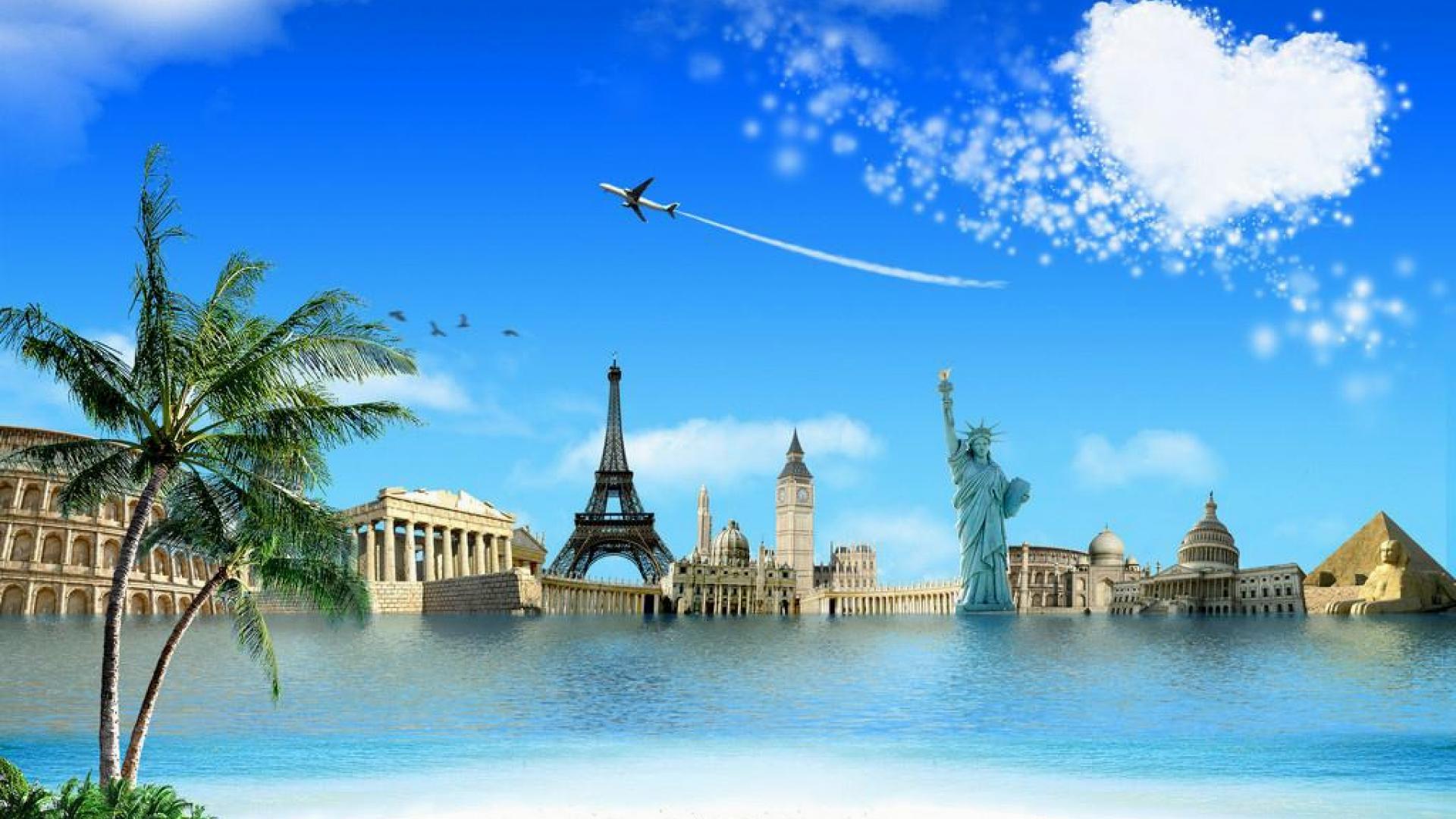Pianeta Terra con città e aerei, 1920x1080 1080p, Desktop