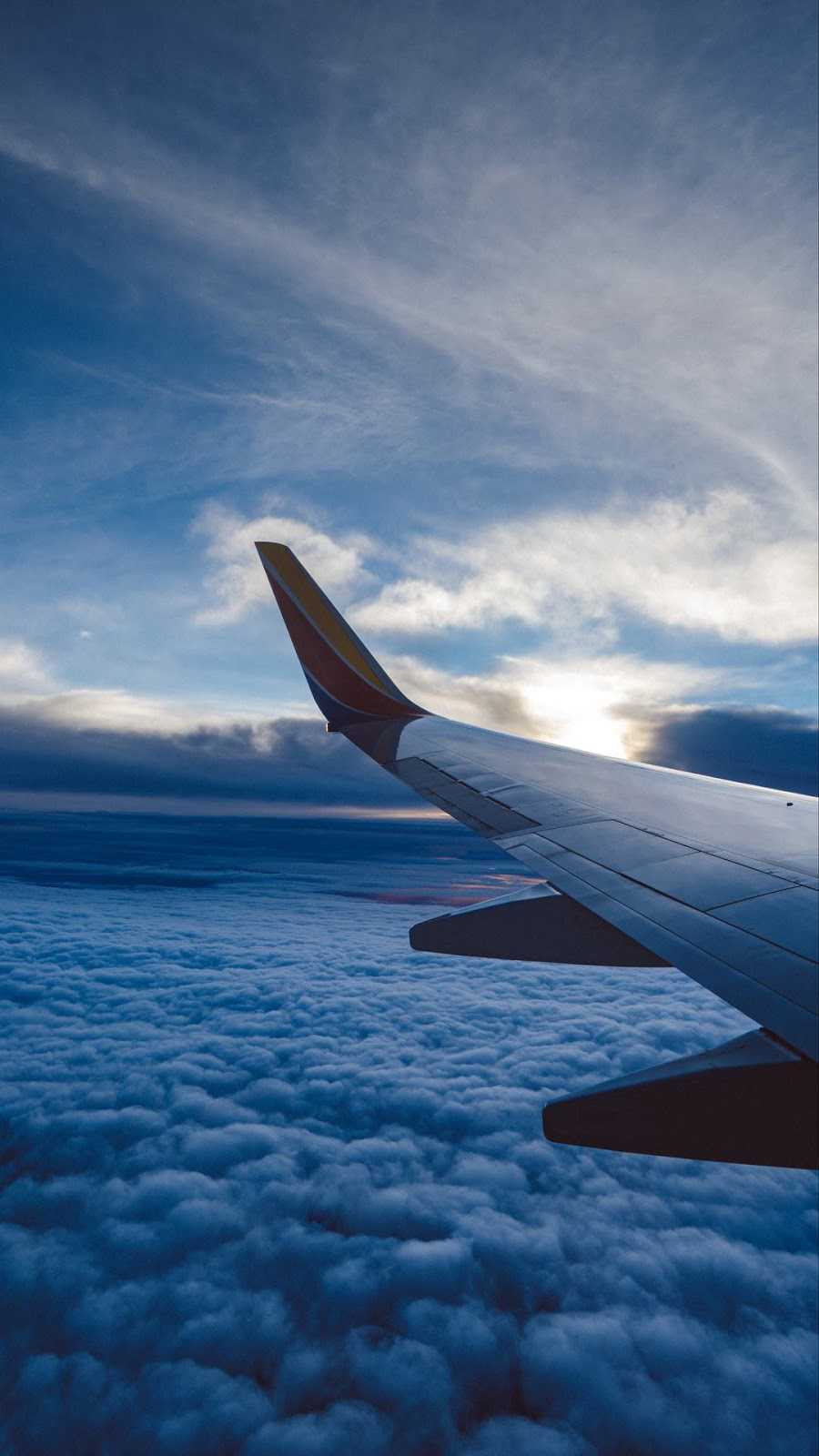Ala aereo tra nuvole, 900x1600 Verticale, OnePlus