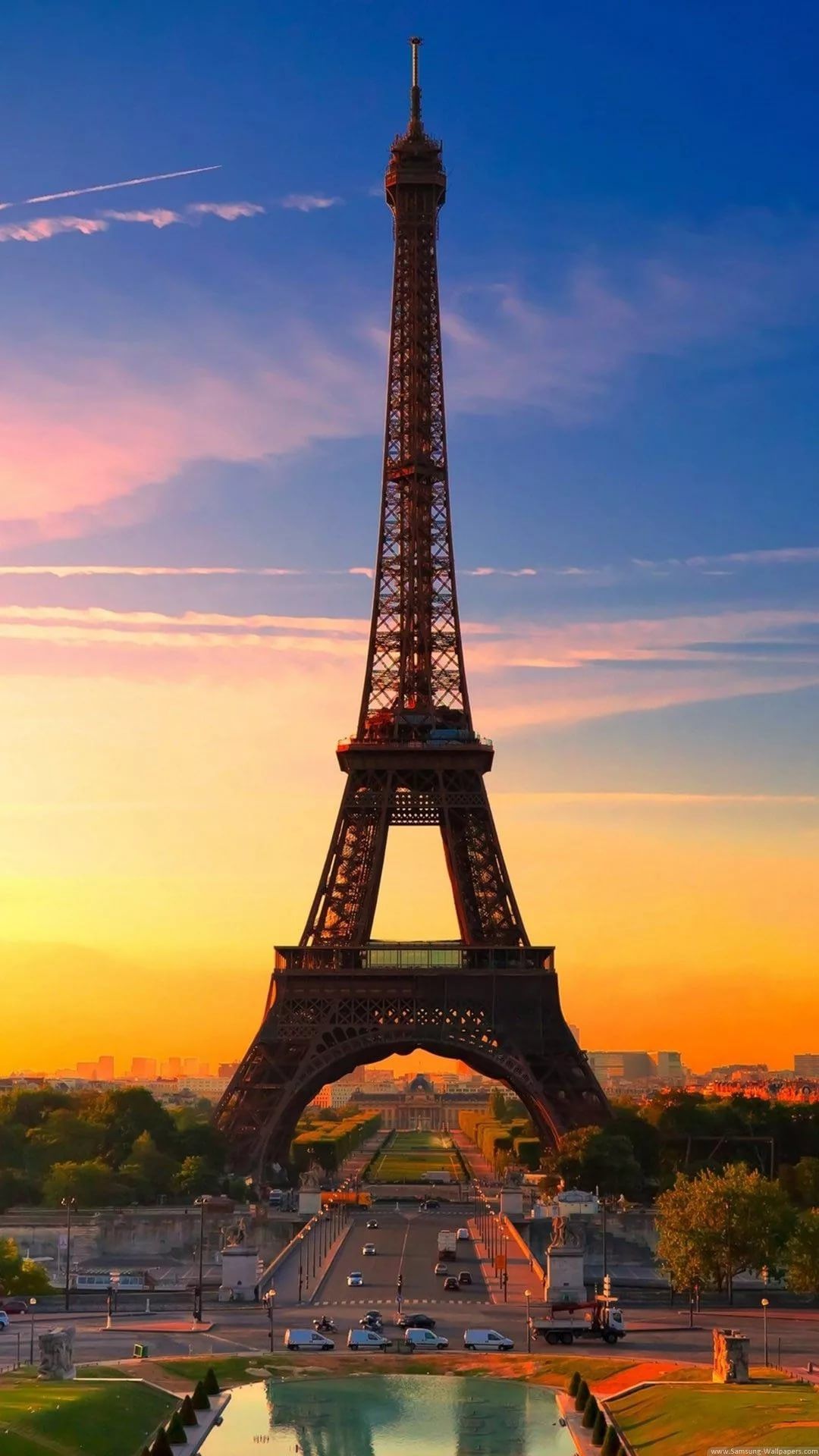 Torre Eiffel al tramonto, 1080x1920 Full HD Verticale, Samsung Galaxy