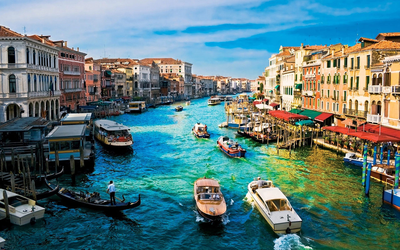 Canal Grande Venezia Italia, 1280x800 HD, Desktop