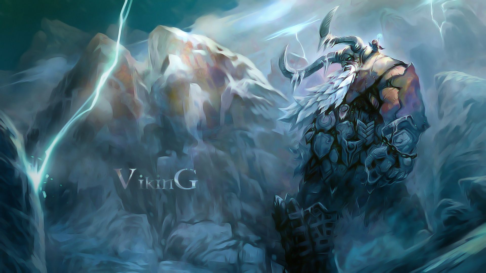 Guerriero vichingo con fulmini, 1920x1080 Full HD, PC Desktop