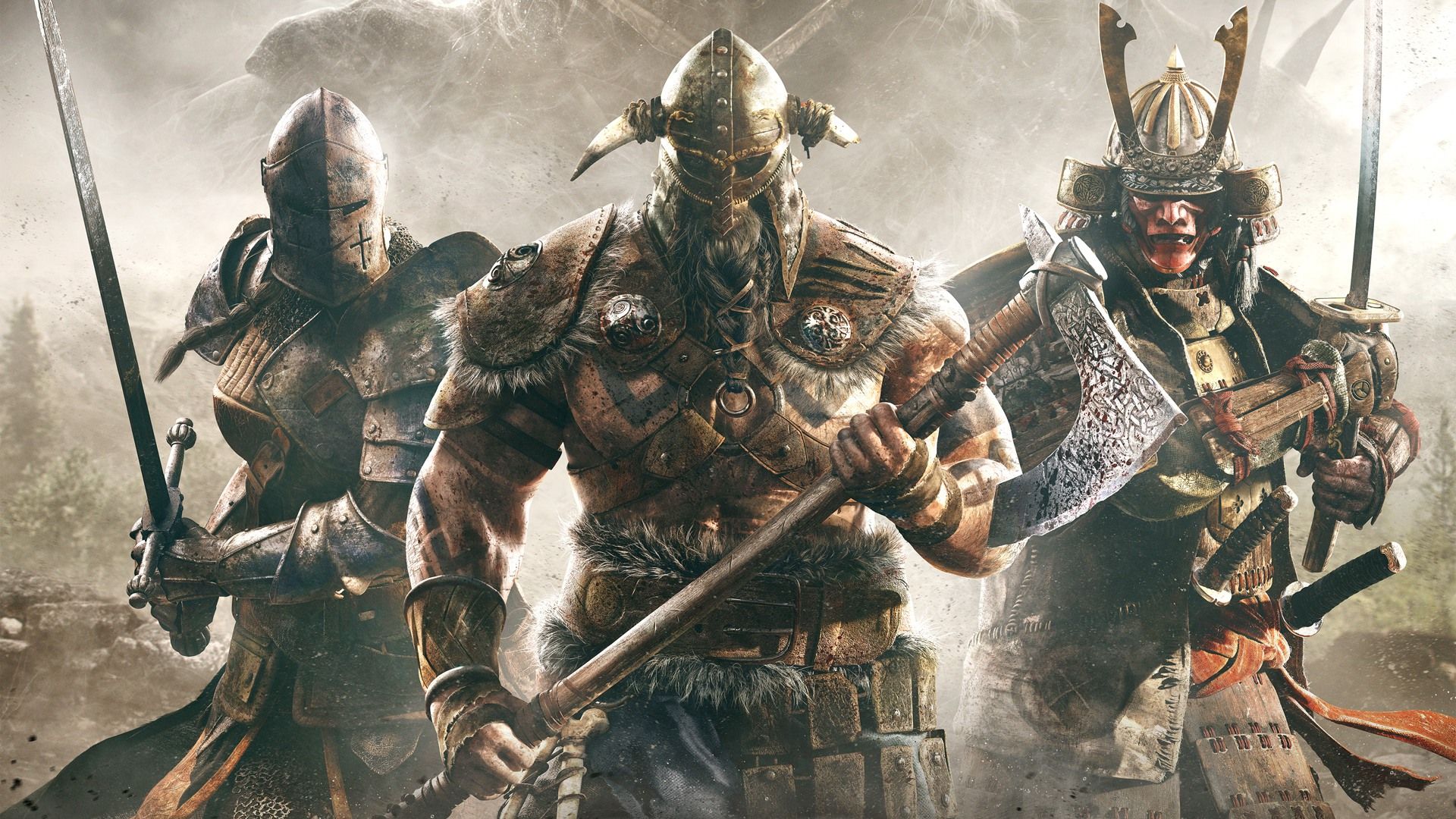 Guerrieri For Honor con armi, 1920x1080 Full HD, Desktop
