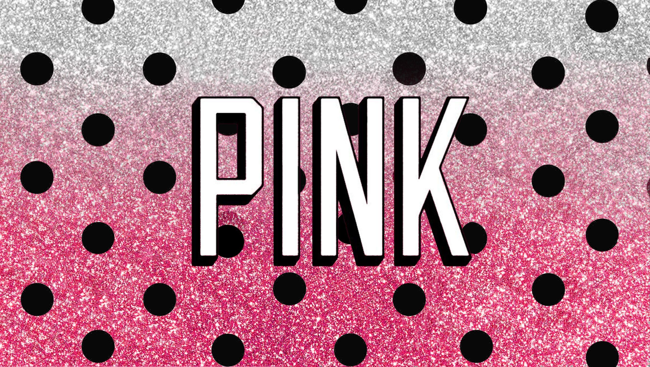 Logo PINK glitter pois, 2654x1500 1440p, Desktop