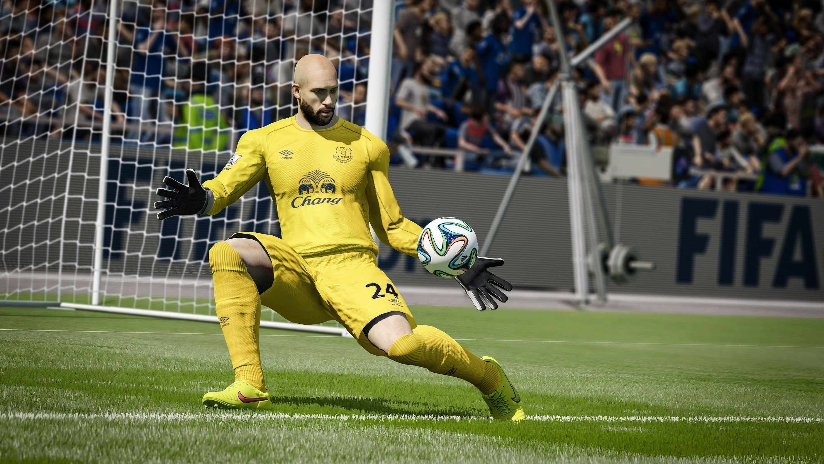 Portiere FIFA 15 divisa gialla, 2810x1581 QHD, Laptop