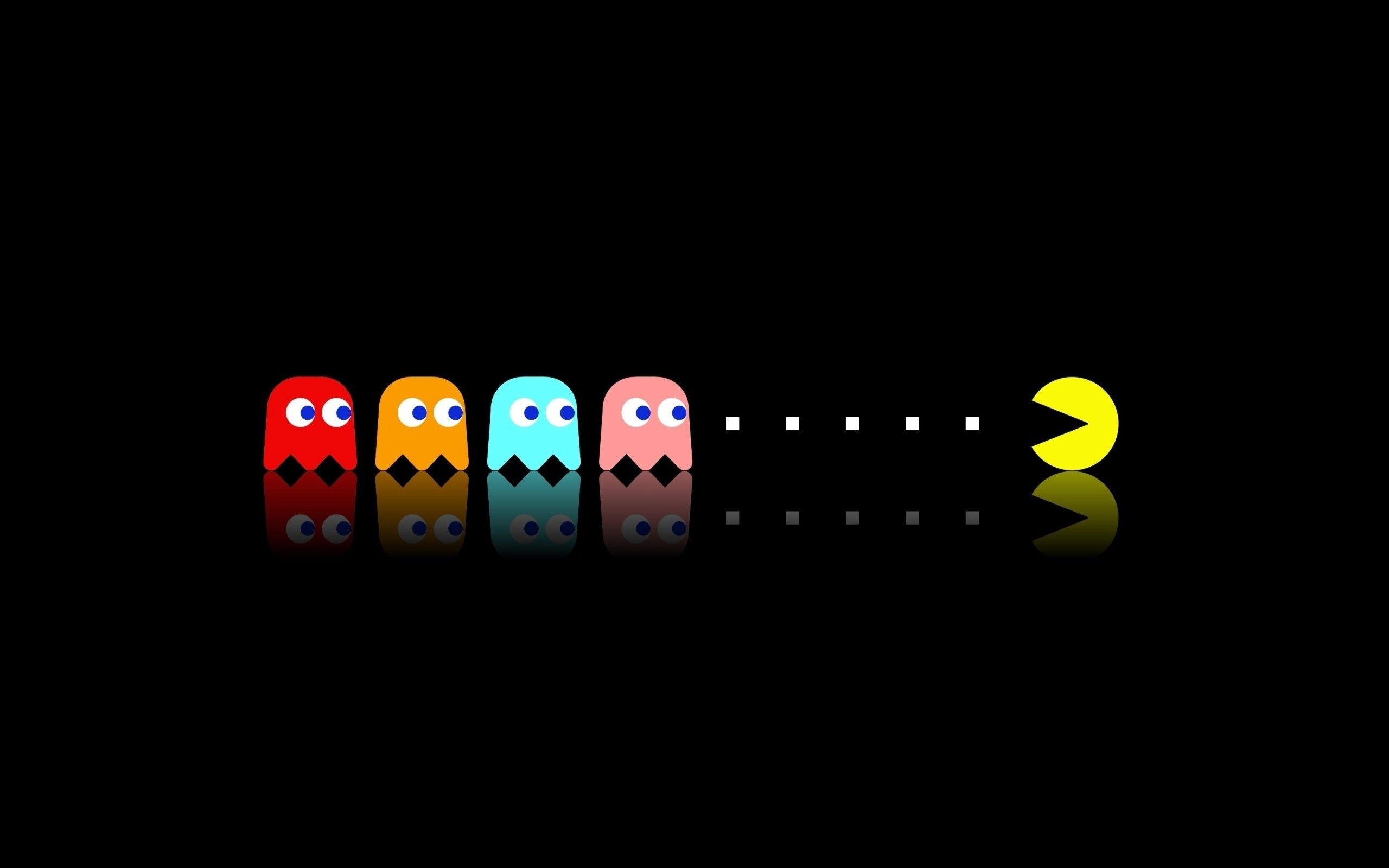 Pac-Man e fantasmini retrogame, 2560x1600 2K+, MacBook Pro