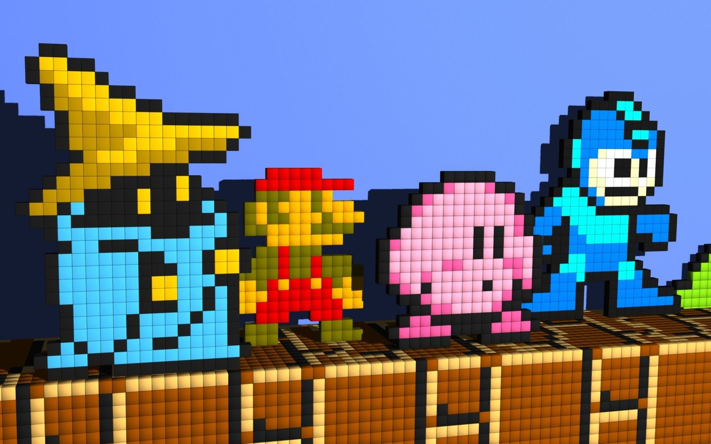Personaggi pixel art retro gaming, 1440x900 HD, Desktop