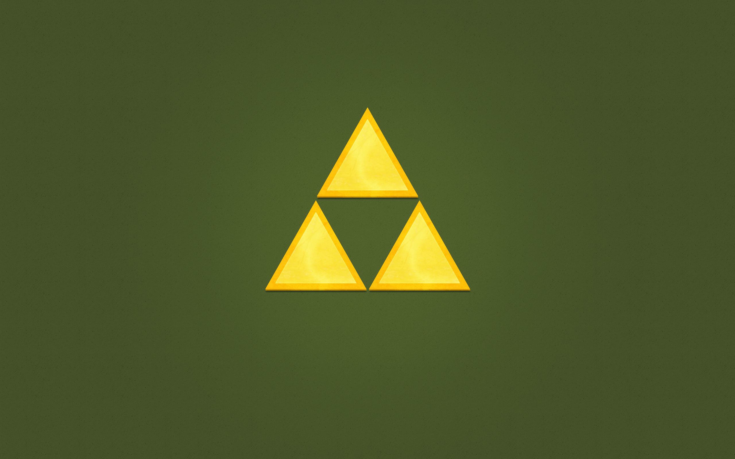 Triforce Zelda su verde, 2560x1600 2K, MacBook Pro