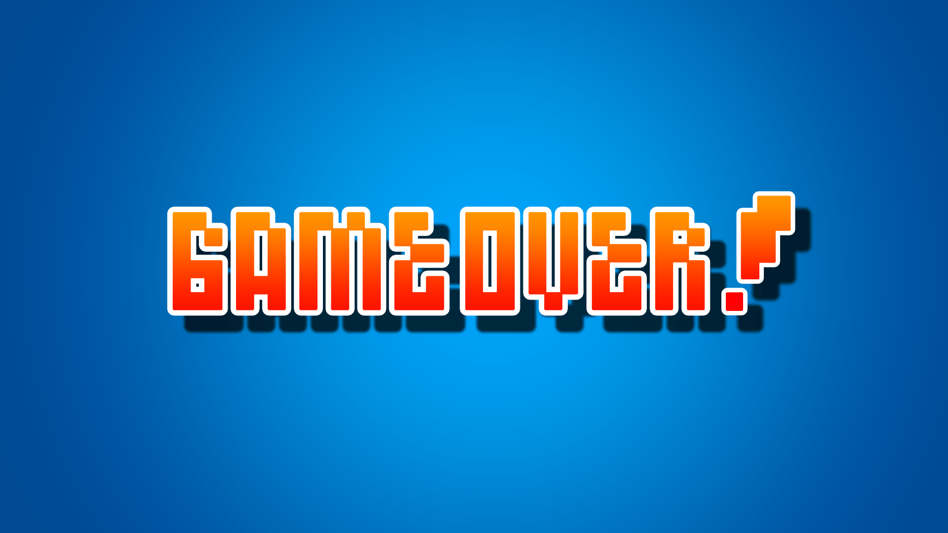 Game Over pixel art, 1920x1080 1080p, PC