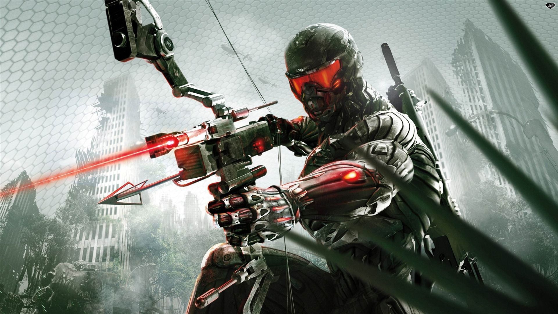 Crysis soldato con fucile laser, 1920x1080 1080p, PC
