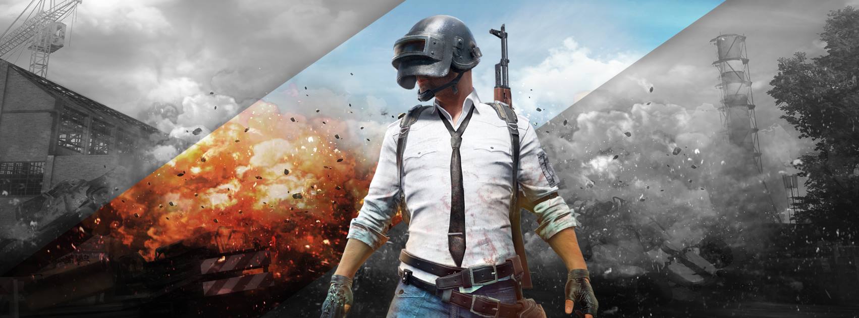 Personaggio PUBG con casco, battle royale, 1702x630 21:9, Ultrawide