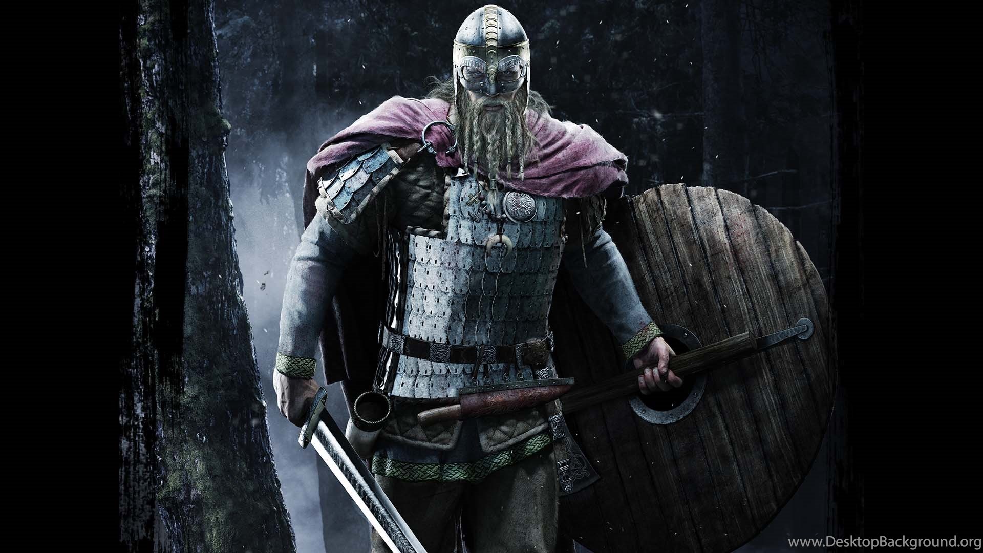 Guerriero vichingo con scudo, 1920x1080 Full HD, PC