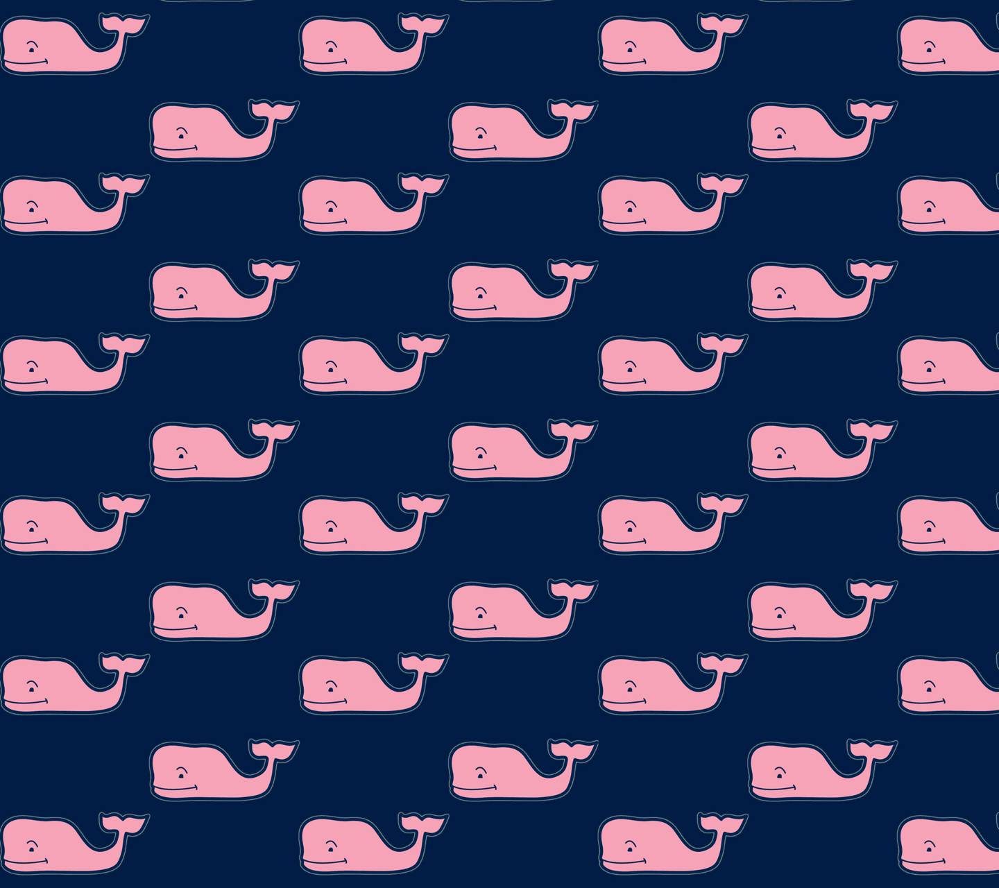 Balene rosa su blu navy, 1440x1280 720p, PC
